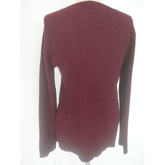 ALFANI Plus Size Ribbed Shine V-Neck Top 1X - Picture 4 of 6